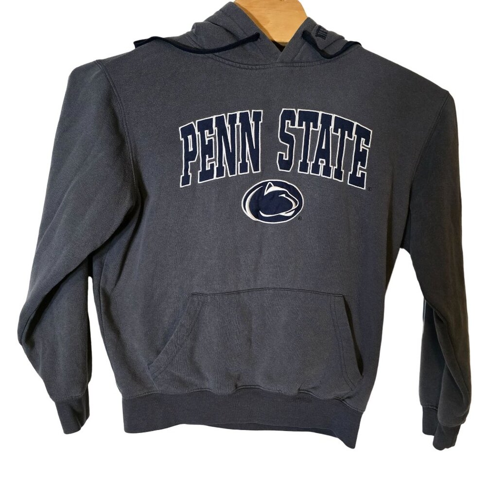 Colosseum Penn‎ State Nittany Lions Hooded Sweatshirt Size Med Blue Gray Hoodie